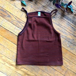 American Apparel Striped Crop Top